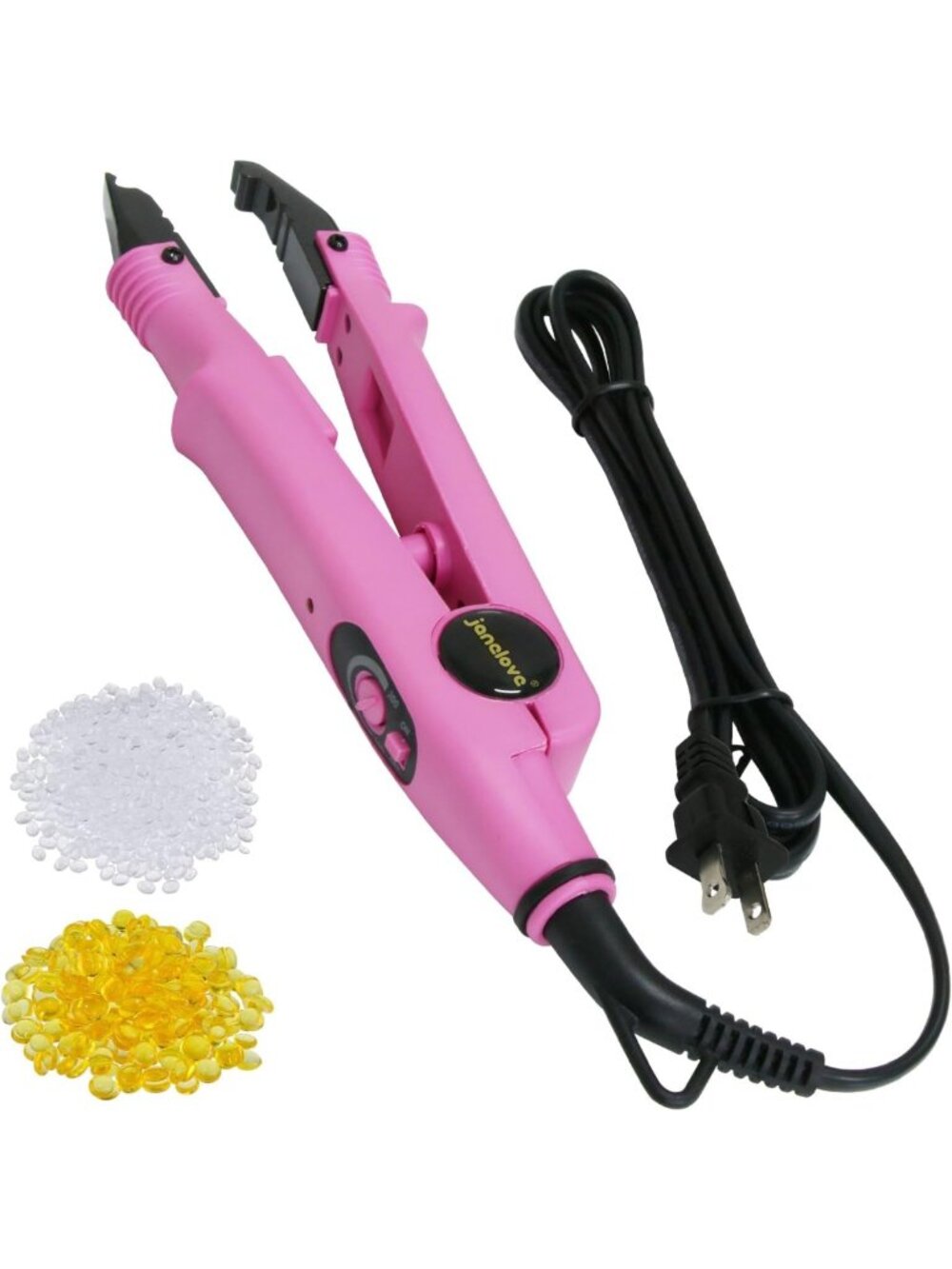 Fusion Keratin Hair Extensions Tool with Adjustable Temp & Keratin Glue Beads